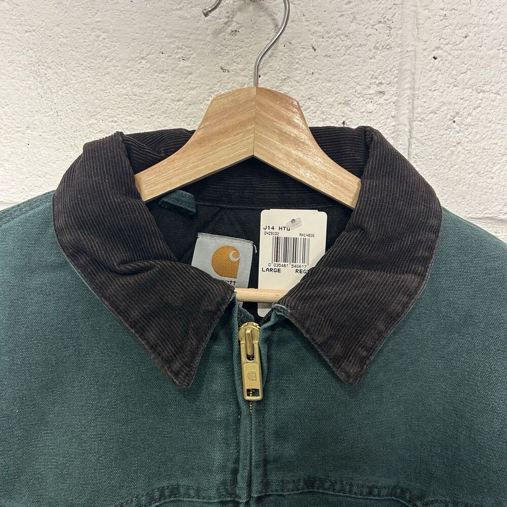 Vintage Carhartt Quilted Santa Fe Jacket “Hunter Green” J14HTG - Picture 4 of 13
